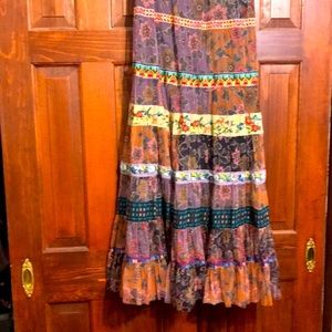 Johnny Was Wilhemina mesh maxi skirt.